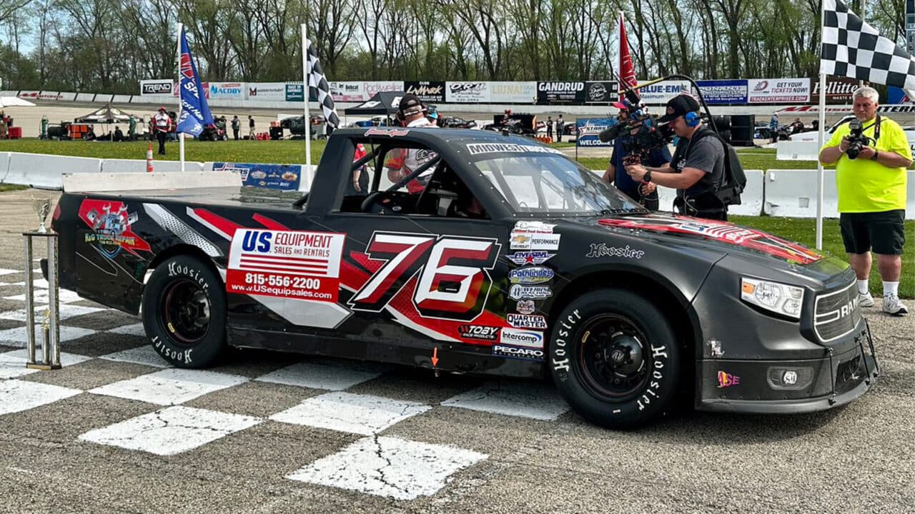 hero image for Lynch Races to Midwest Truck Series Win at Madison