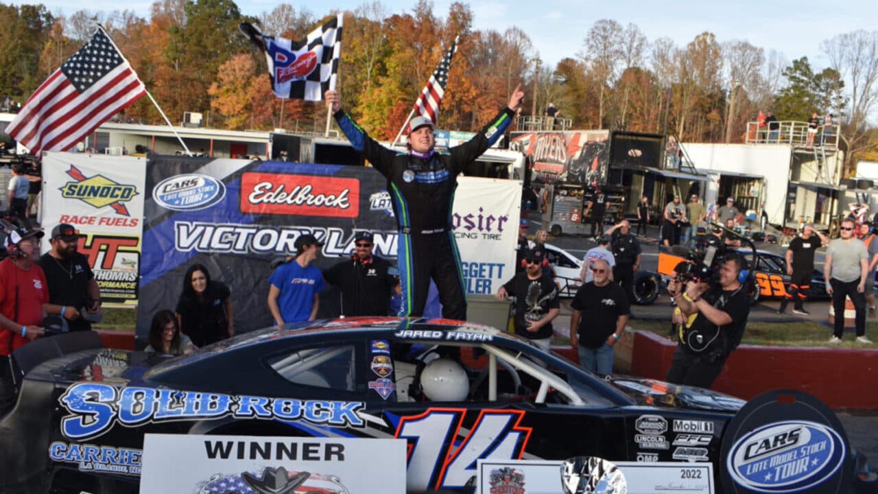hero image for Jared Fryar Ends CARS LMSC Tour Season with Victory at Caraway