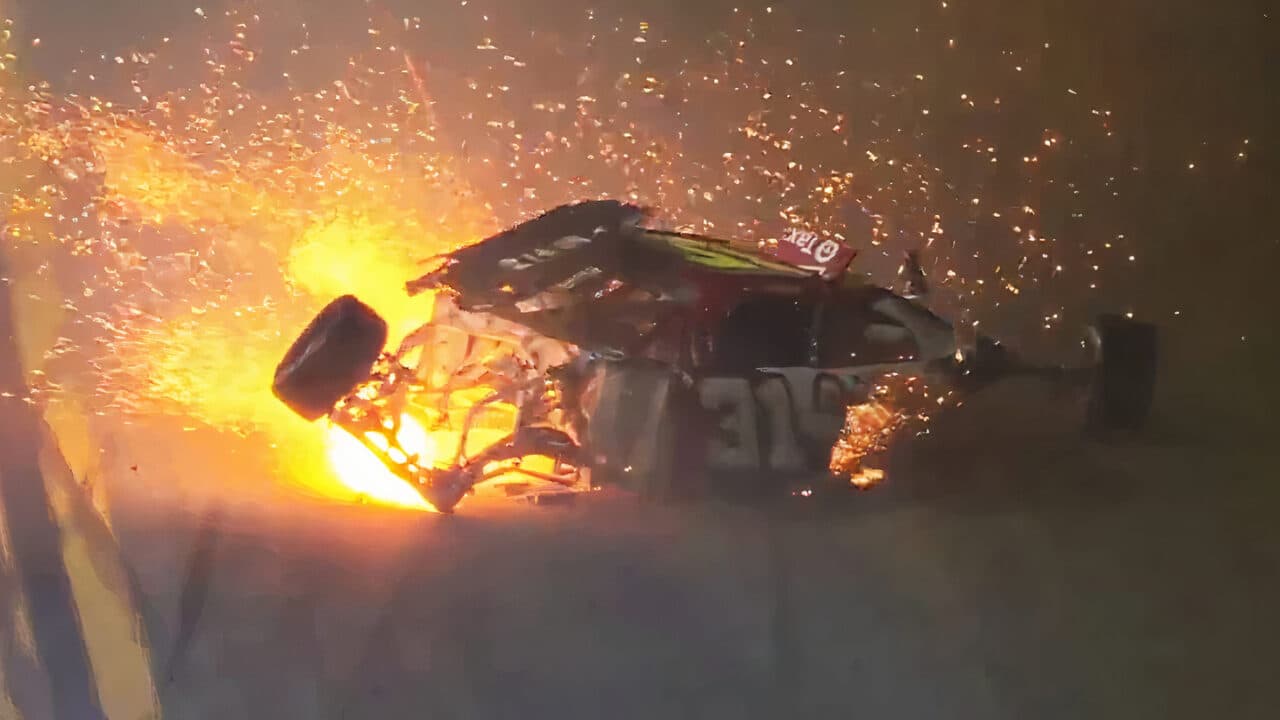 hero image for Myatt Snider OK after Violent Xfinity Daytona Crash