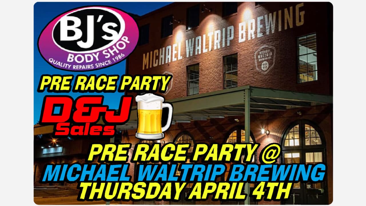 hero image for Short Track U.S. Nationals Pre-Race Party at Michael Waltrip Brewing on April 4