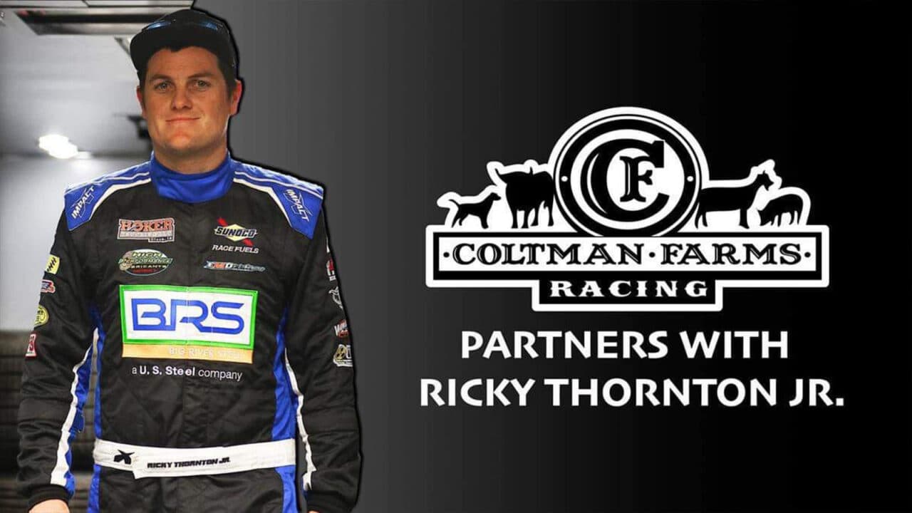 hero image for Coltman Farms Racing Partners With Dirt Late Model Star Ricky Thornton Jr.