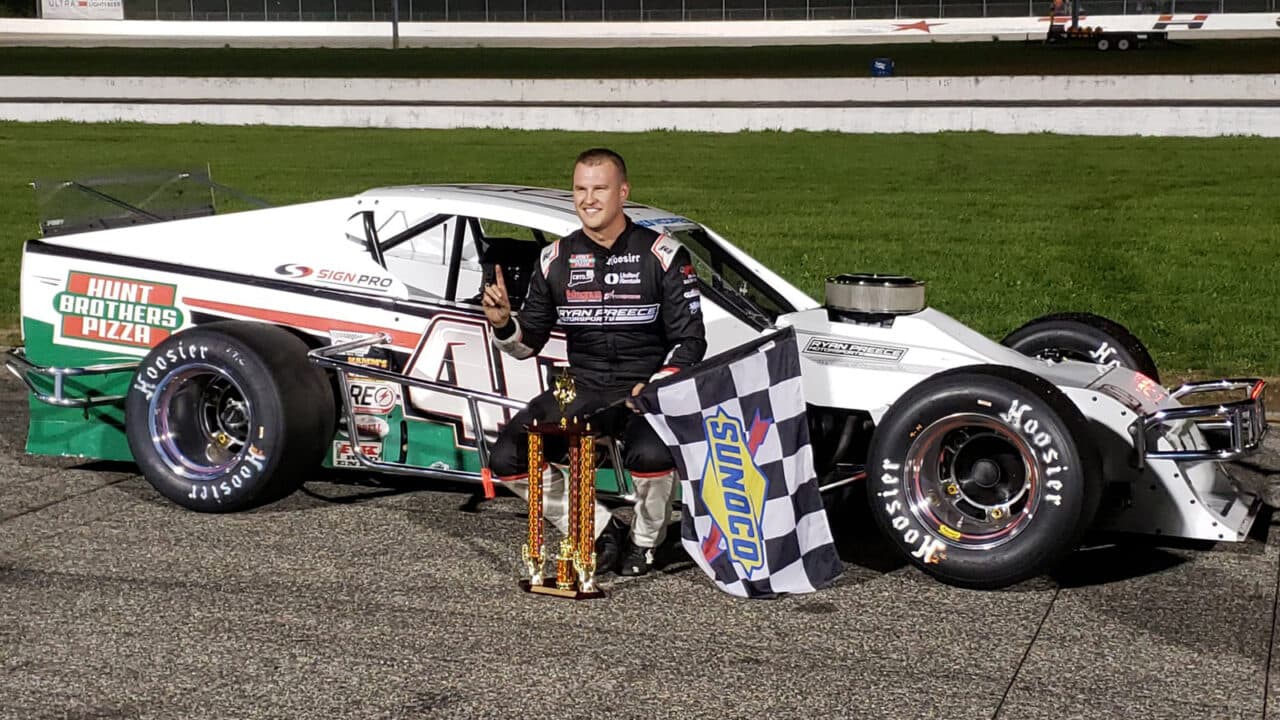 hero image for Ryan Preece Pulls Away Late To Capture Tripoint Showdown 75 Win at Thompson