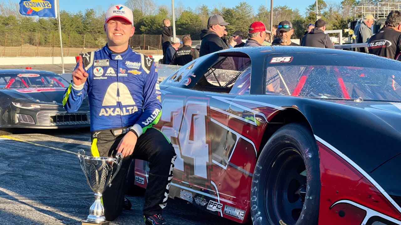 hero image for William Byron Back in Victory Lane at Hickory Homecoming