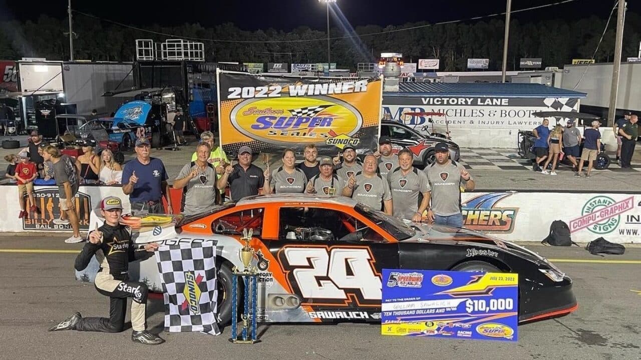 hero image for William Sawalich Sweeps Pensacola Late Model Weekend