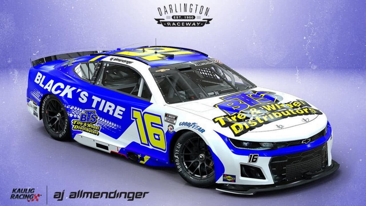 hero image for Kaulig Racing Partners With Black's Tire for Goodyear 400 at Darlington