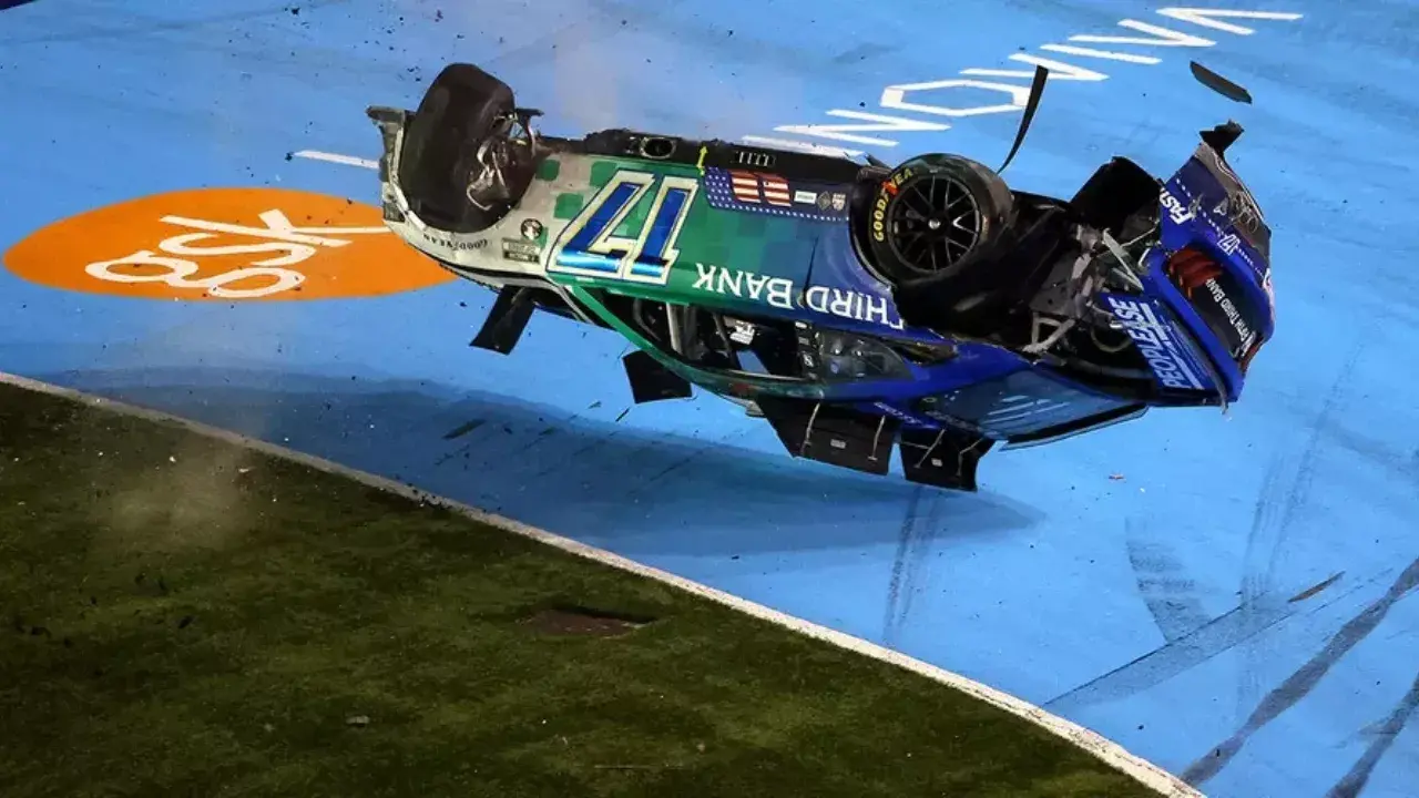 hero image for Chris Buescher Barrel Rolls out of Coca-Cola 600