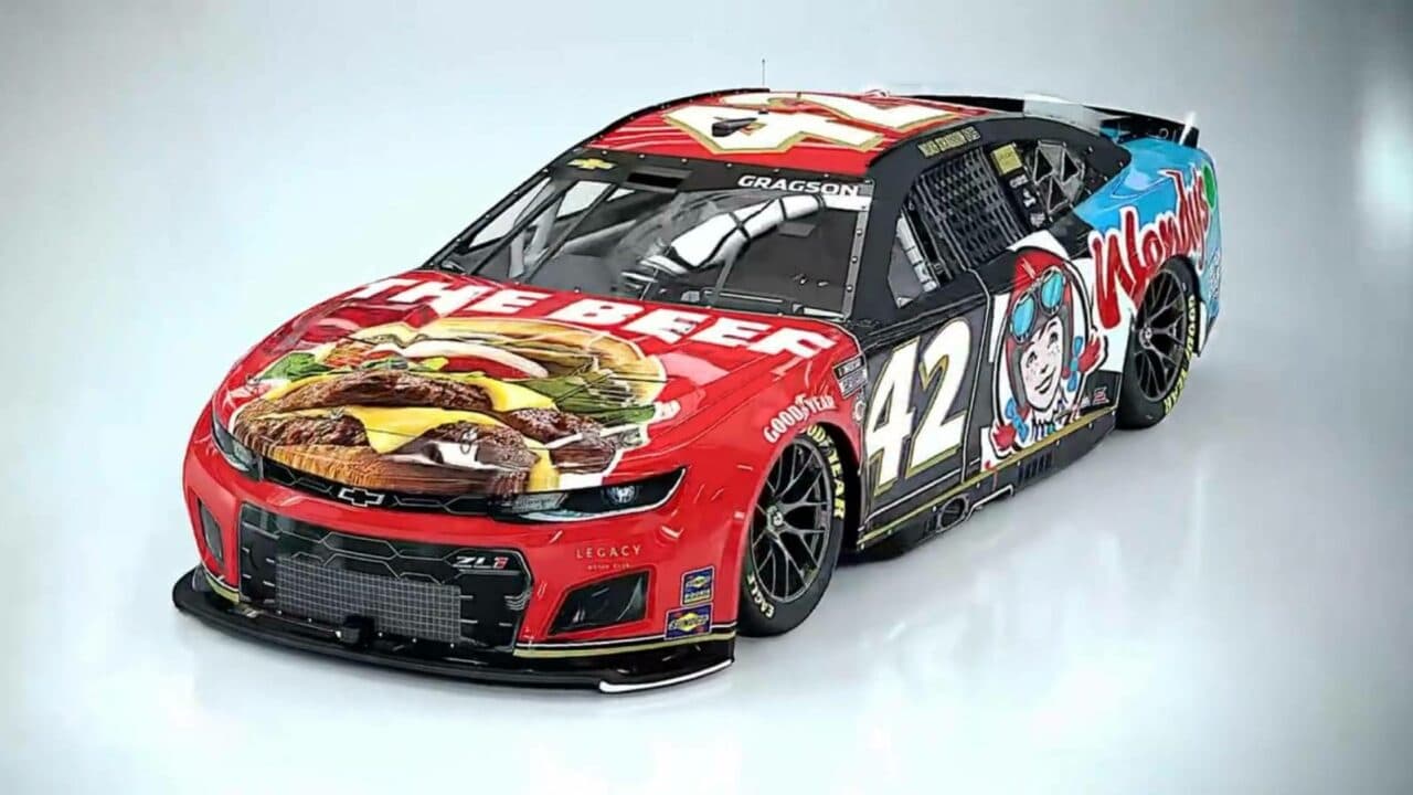 hero image for Wendy's Partnering with Noah Gragson, LEGACY MOTOR CLUB for 2023 Daytona 500