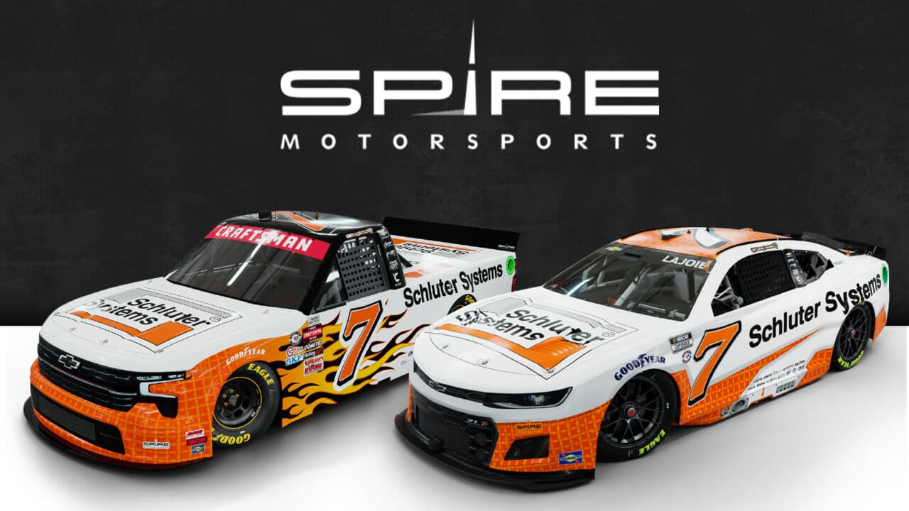 hero image for Schluter Systems Returns as Primary Sponsor for Corey LaJoie