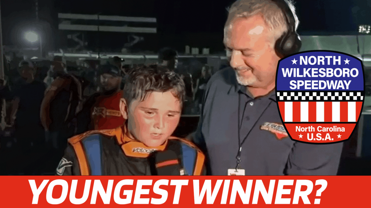 hero image for Youngest Winner In North Wilkesboro Speedway History!