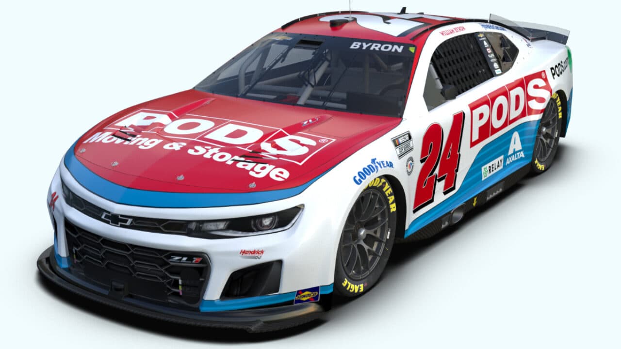 hero image for PODS to Partner With William Byron, No. 24 Hendrick Team at Martinsville