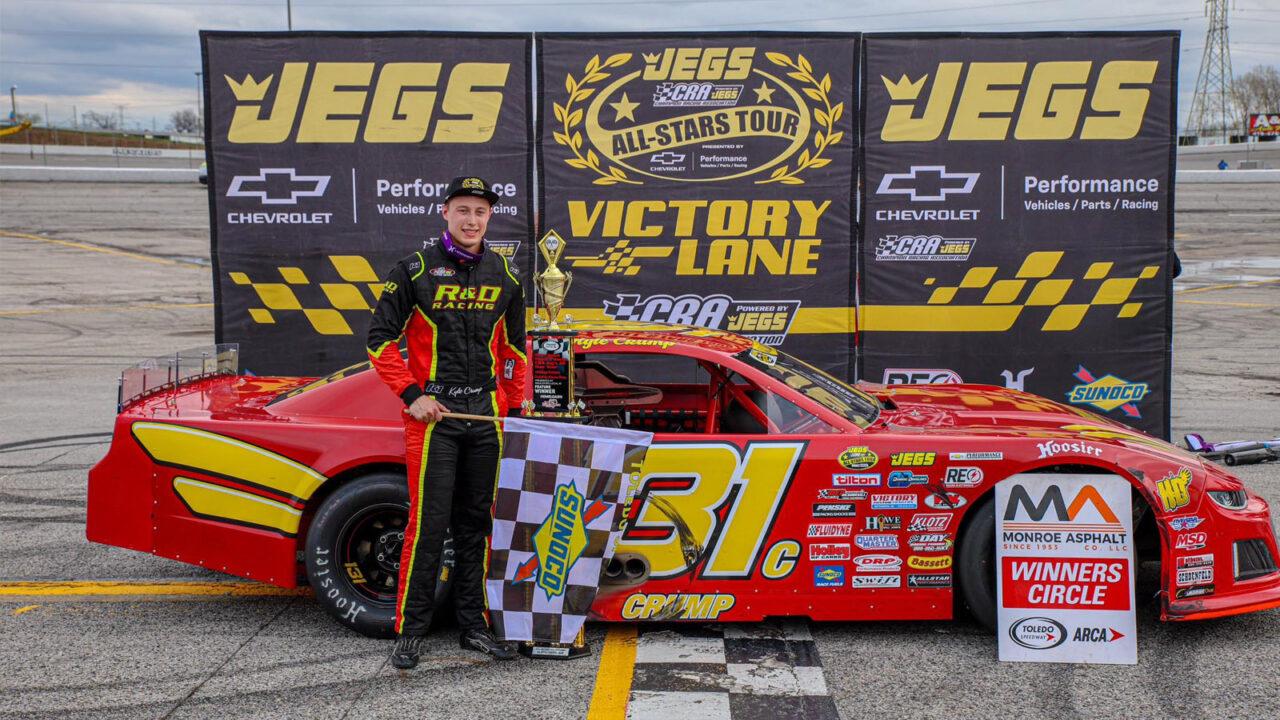 Terry Crump Racing Kyle Crump Wins JEGS/CRA All-Stars Tour Season Opener at Toledo
